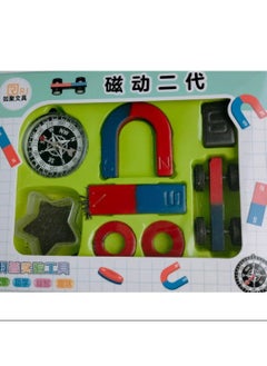 8-Piece Magnet Set for Kids includes bar, loop, and horseshoe shaped magnets for a fun learning experience!