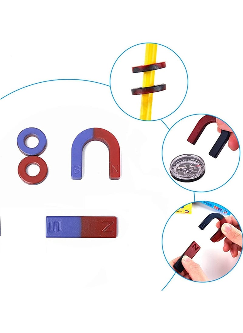 Generic - 8-Piece Magnet Set for Kids includes bar, loop, and horseshoe shaped magnets for a fun learning experience! - Image 1