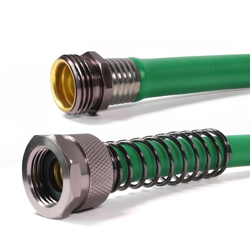 Sunifier Short Garden Hose 3 ft 6ft 8 ft 10 ft â€“ Hybird Leader Water Hose - Small Garden Hose Extension, Flexible Hose Extender for Lawn Watering, Car Washing - Burst 500 Psi (Green, 3 FT) - Image 2