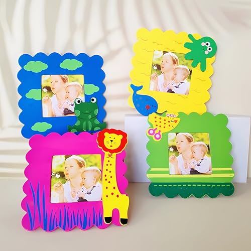 SILLYME 25pcs Cute Wooden Photo Frame for Return Gifts Birthday Party - Return gift for kids birthday party in bulk for girls boys - birthday return gift for kids age 6-10 6-12 years - Image 3