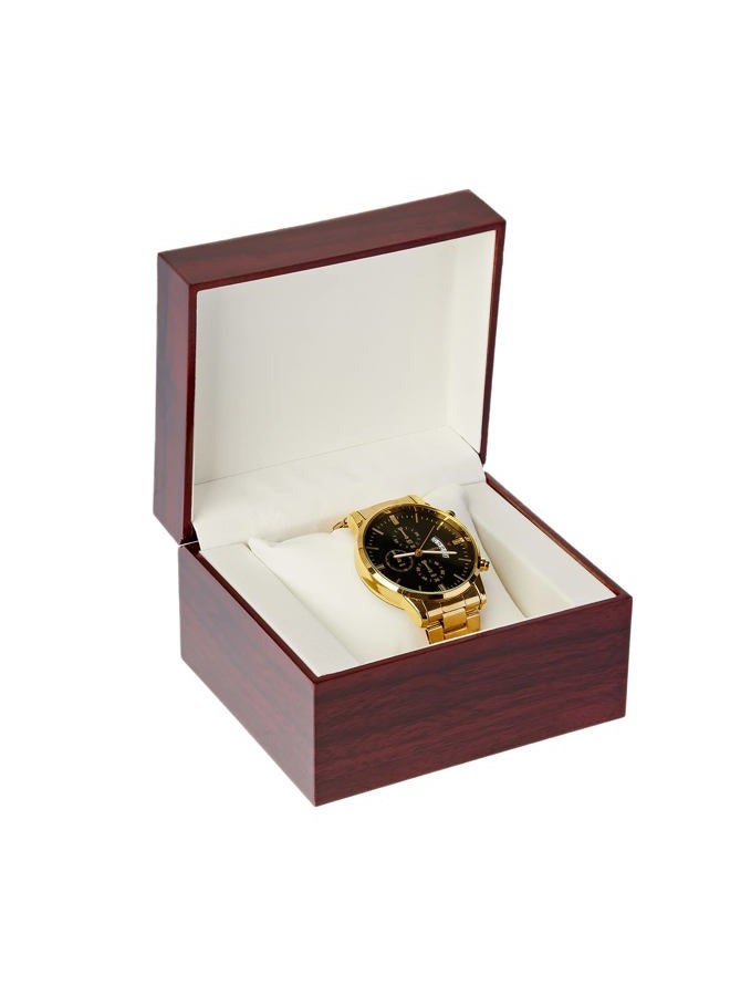 LETURE Wooden Single Watch Cases for Men Women, Wood Wrist Watch Bangle Gift Box with Pillow - Image 5