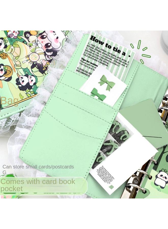 Bluejw Panda Girl's Hand Account Suit Gift Box High Color Value Children's Loose-leaf Hand Account Book Primary School Students' Birthday Gift X20 - Image 5