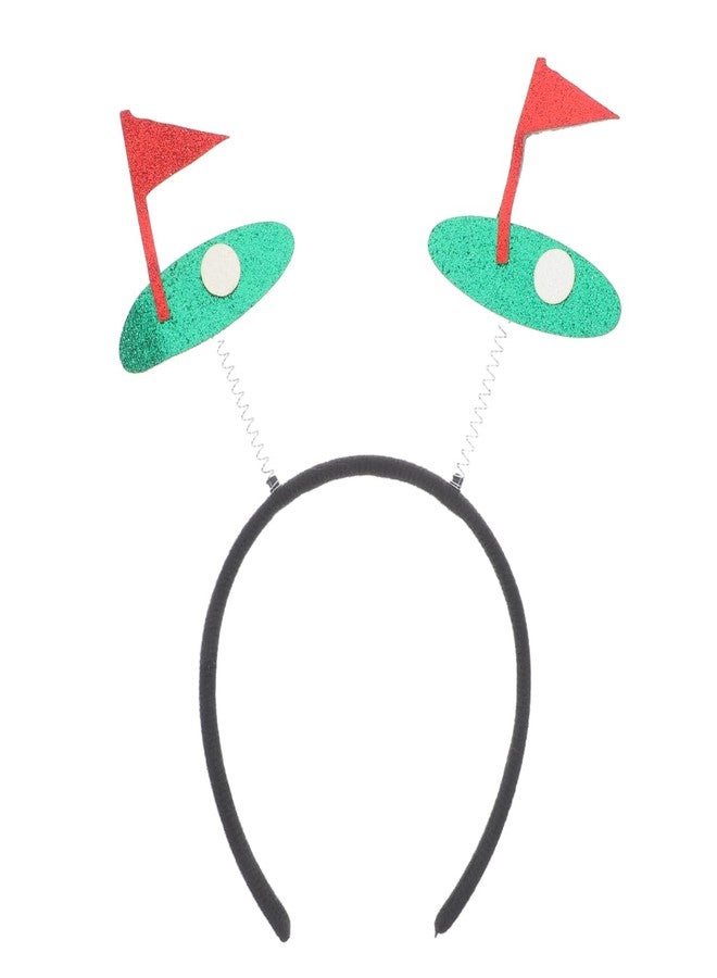 HOLIDYOYO Glitter Sports Headband for Women Cute Hair Accessory for Sporting Events Versatile Party Headband Easy to Clean Eye-catching Golf Theme Decoration - Image 1