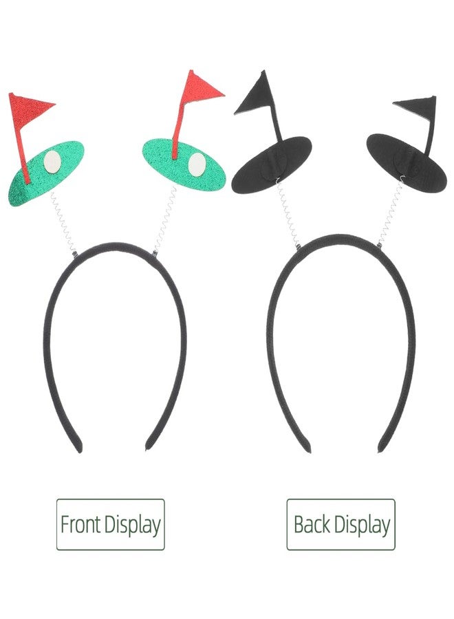 HOLIDYOYO Glitter Sports Headband for Women Cute Hair Accessory for Sporting Events Versatile Party Headband Easy to Clean Eye-catching Golf Theme Decoration - Image 3