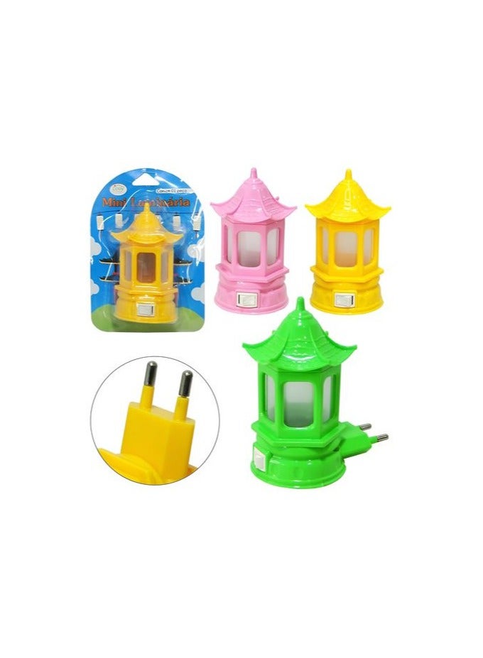 مصباح ليلية LED على شكل قلعة فانوس ، إضاءة دافئة وباردة - ديكور المكتب أو المنزل وناسة عدد 1 - Image 2