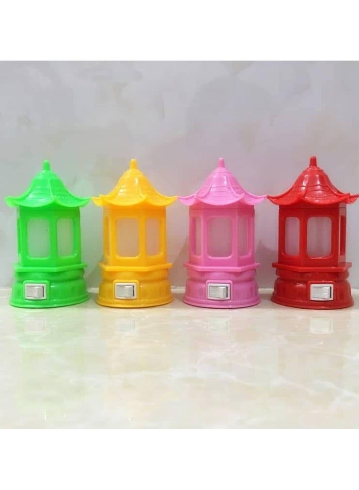 مصباح ليلية LED على شكل قلعة فانوس ، إضاءة دافئة وباردة - ديكور المكتب أو المنزل وناسة عدد 1 - Image 3