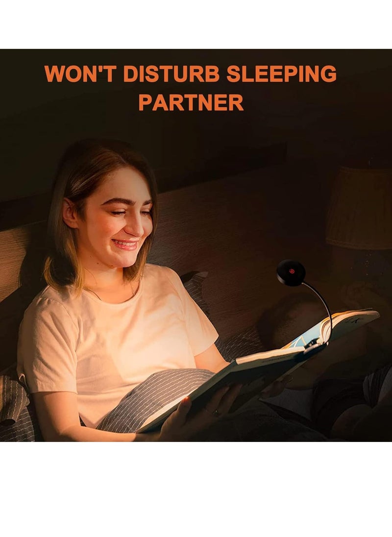 Necomi - Reading Light with Clip, 12 LED Lamp, 3 Color Temperatures, Lightweight Reading Lights for Books in Bed, Up to 60 Hours Eye-Friendly Lighting - Image 1