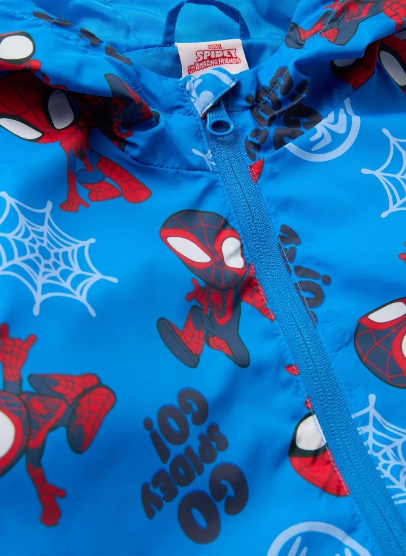 Matalan Marvel Boys Blue Spidey Windbreaker