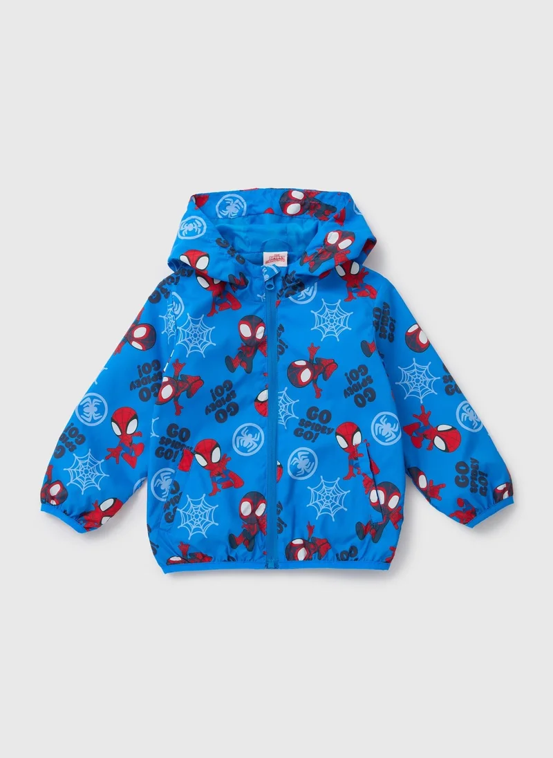 Matalan Marvel Boys Blue Spidey Windbreaker
