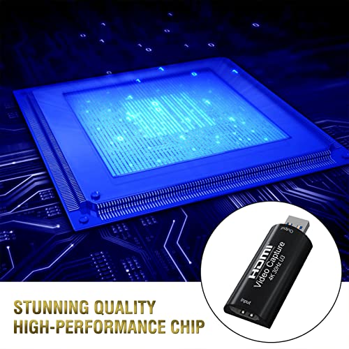 BIFALE 4K HDMI Video Capture Card, BIFALE (Full 1080P 60FPS Output) USB 3.0 Game Capture Card for Gaming, Recording or Live Streaming Broadcasting and More - Image 5