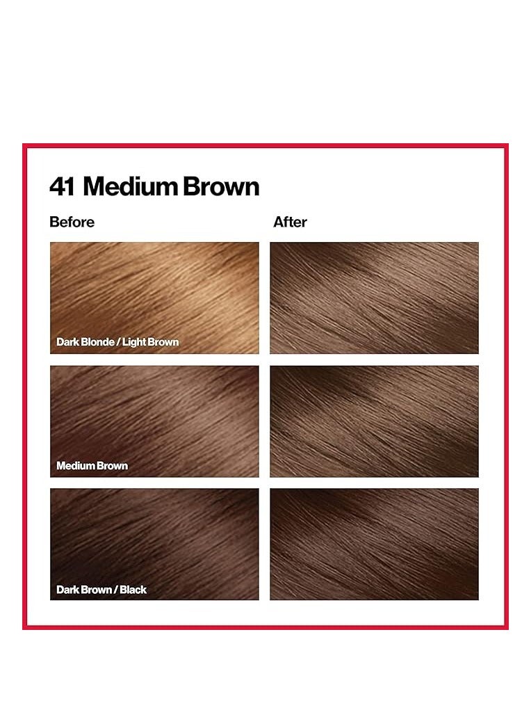 ريفلون كولور سيلك بالكيراتين لون جميل بني متوسط ​​رقم 41 - Image 4
