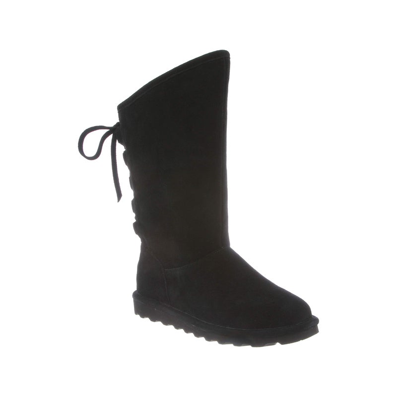 BEARPAW Phylly Youth's Boot Black Size 13 | Comfortable Suede Winter Boot | Youth's Classic Slip On Boot - Image 2