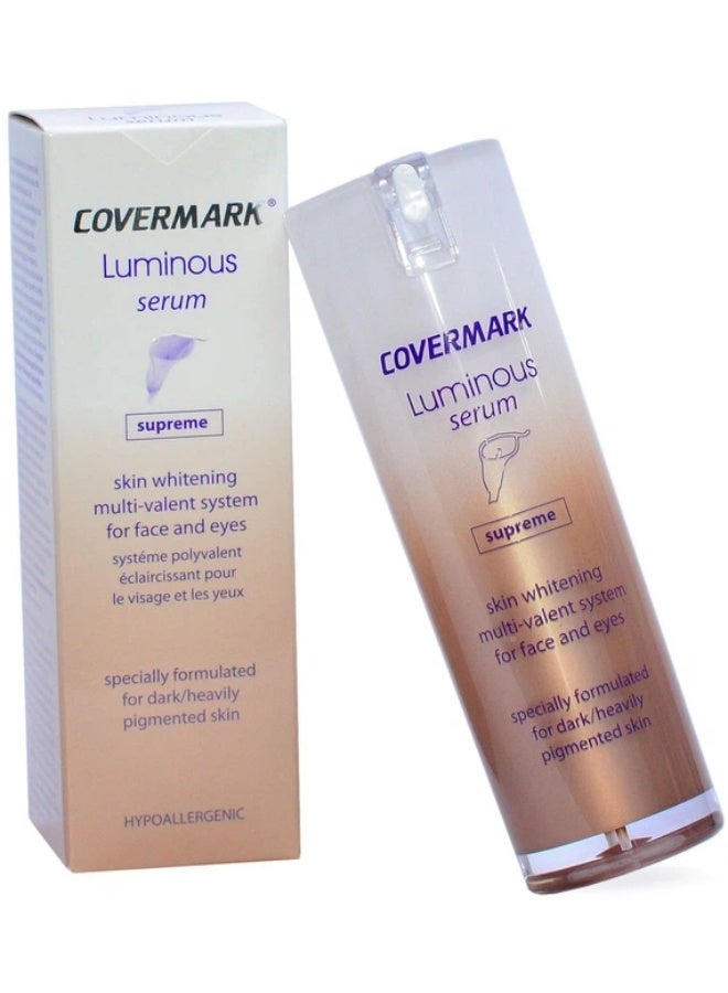 Covermark Luminous Supreme Skin Whitening Serum for Face and Eyes 20ml - Image 2