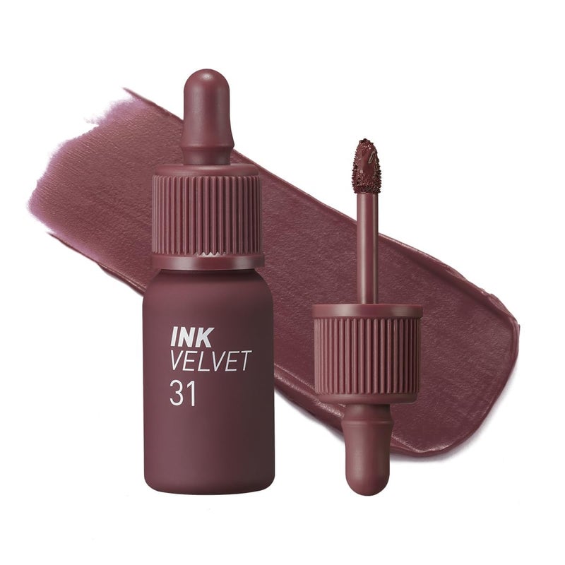 Peripera Ink the Velvet Lip Tint - High Pigment Color, Longwear, Weightless, Gluten-Free, Paraben-Free (031 WINE NUDE) - Image 1