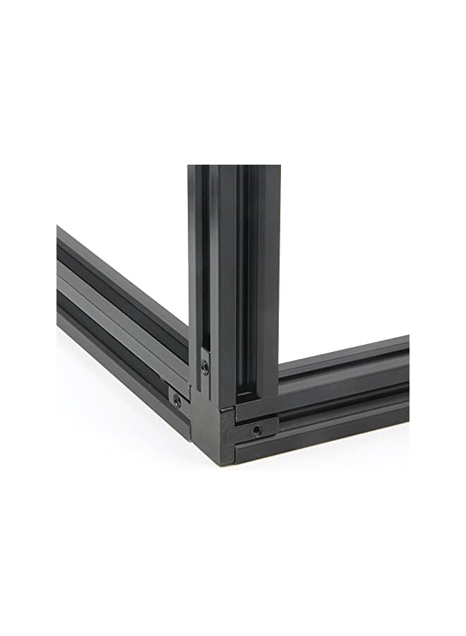 PROMASS promass 8PCS Black 3 Way End Corner Bracket with Screws for 6mm T-Shape 2020 Series Aluminum Extrusion Profile (3-Way Corner Bracket-Black)  - Image 5