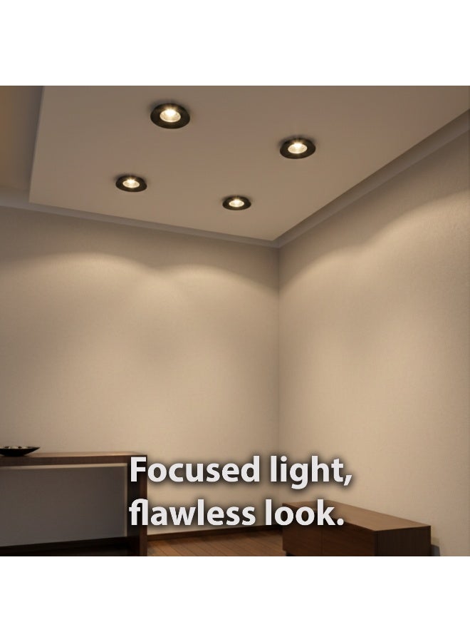 ALFRIDAY Recessed LED Downlight, 12W COB, Warm 3000K, Matte Black, Built-in Driver, Dimmable - Image 4