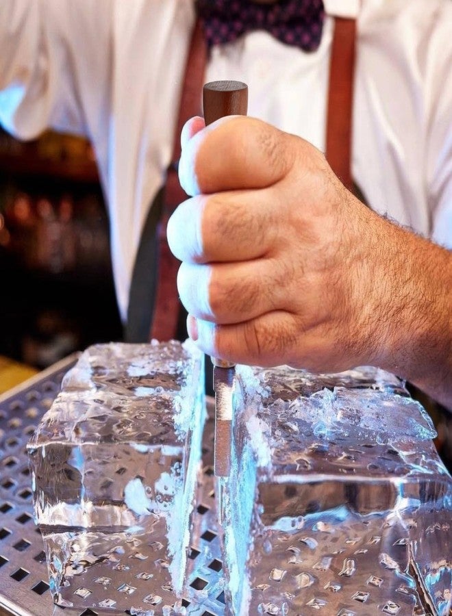 eispap Ice Pick Stainless Steel with Safety Wooden Handle for Kitchen Tool, Bartender, Restaurant, Picnics, Camping, Japanese Style Ice Crushers for Home Use, Ideal for Bars and Families, 7.24 Inch (3 Spike) - Image 5