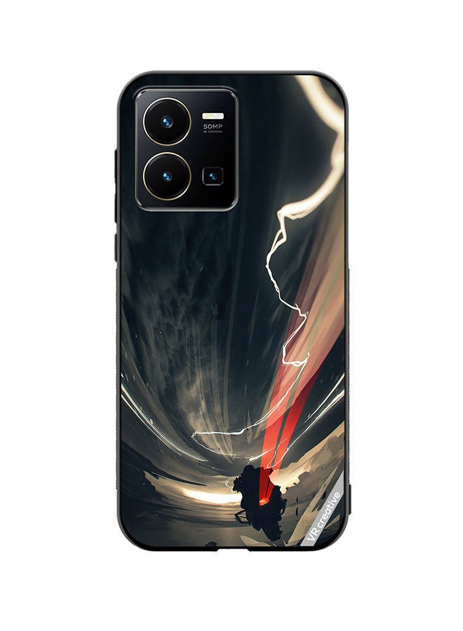 VR CREATIVE Protective Case Cover For Vivo Y35 Abstract Design Multicolour