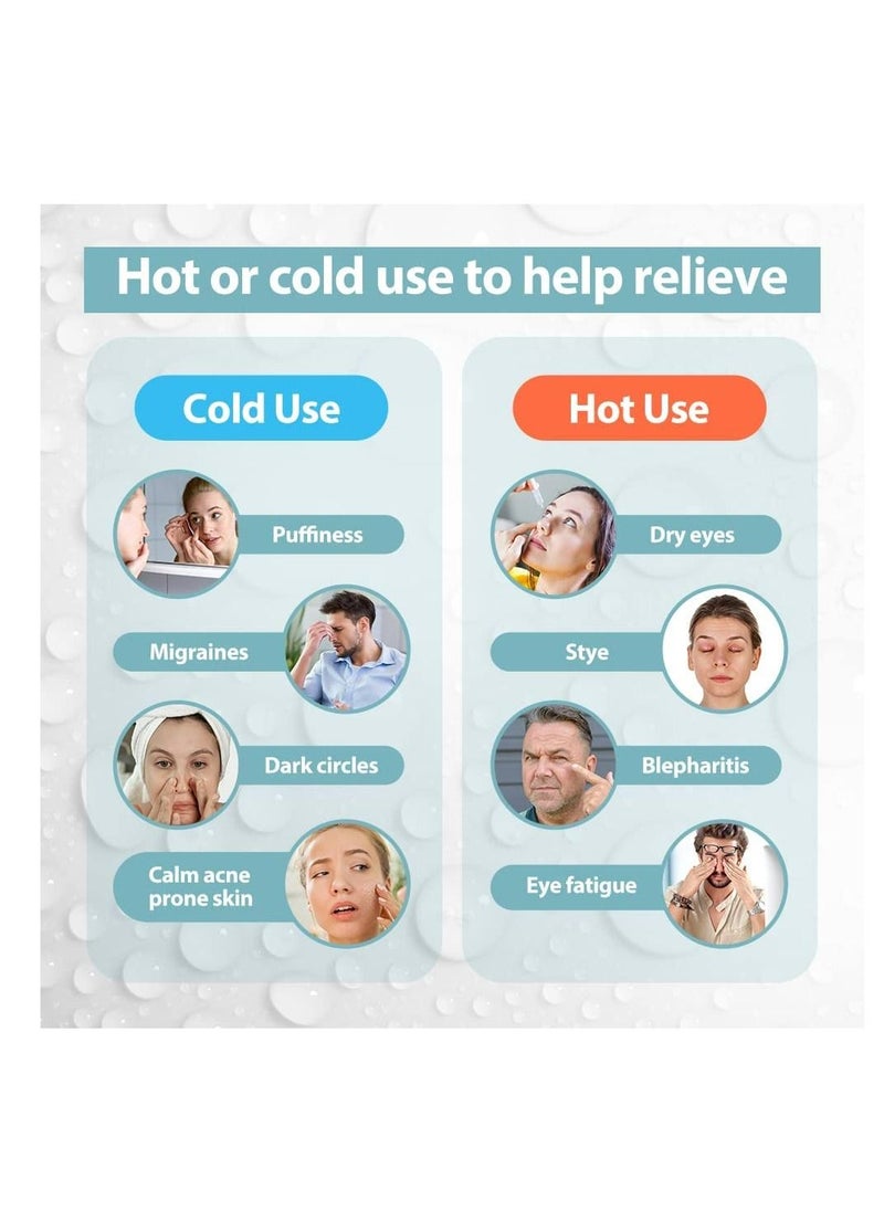 CARE AND SMILE CARE AND SMILE Cooling Mask Face Eye Mask Eye Cooling Pads Reusable Ice Mask Eyes Cooling Pads Cooling Glasses for Eyes Migraine Headaches Allergies  - Image 4