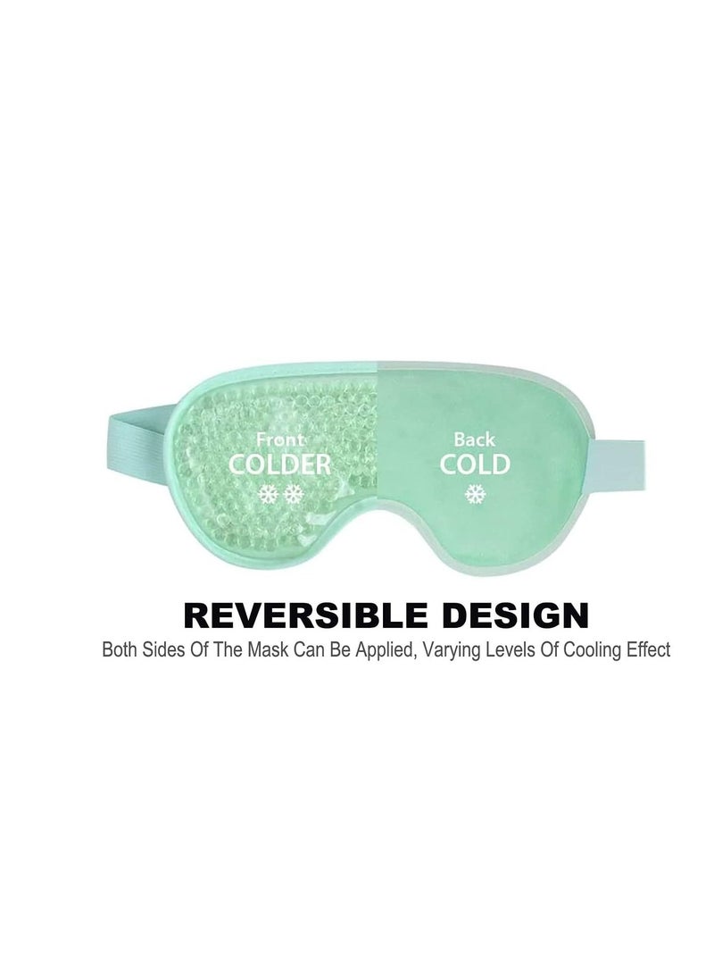 CARE AND SMILE CARE AND SMILE Cooling Mask Face Eye Mask Eye Cooling Pads Reusable Ice Mask Eyes Cooling Pads Cooling Glasses for Eyes Migraine Headaches Allergies  - Image 2