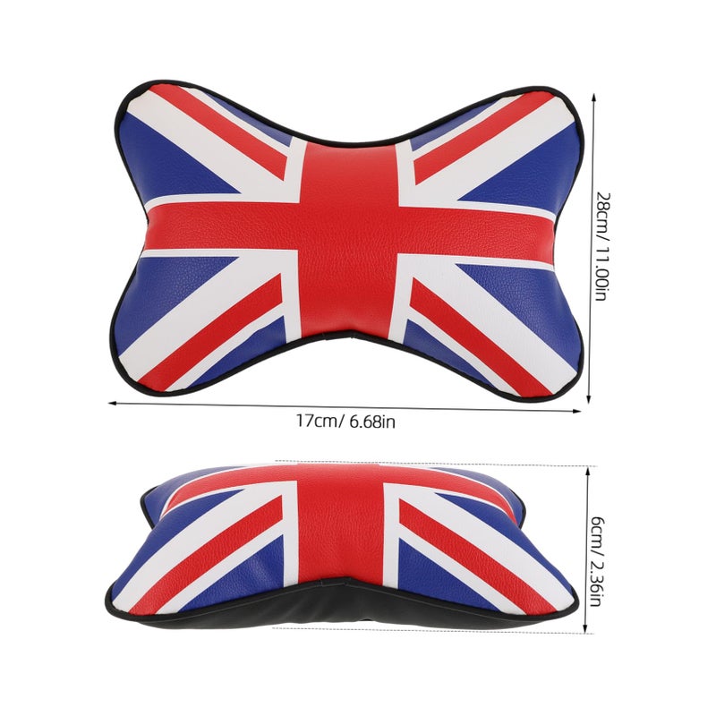 British Flag Car Neck Pillow Removable Washable Cover Travel Driving Home Use - Image 3