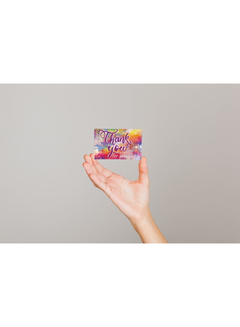 طقم كروت شكر فاخرة – 100 كارت ممتاز – مقاس 5×9 سم – جودة طباعة عالية - Image 4