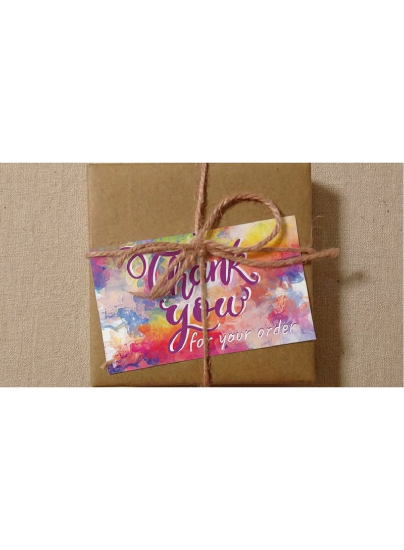 طقم كروت شكر فاخرة – 100 كارت ممتاز – مقاس 5×9 سم – جودة طباعة عالية - Image 2