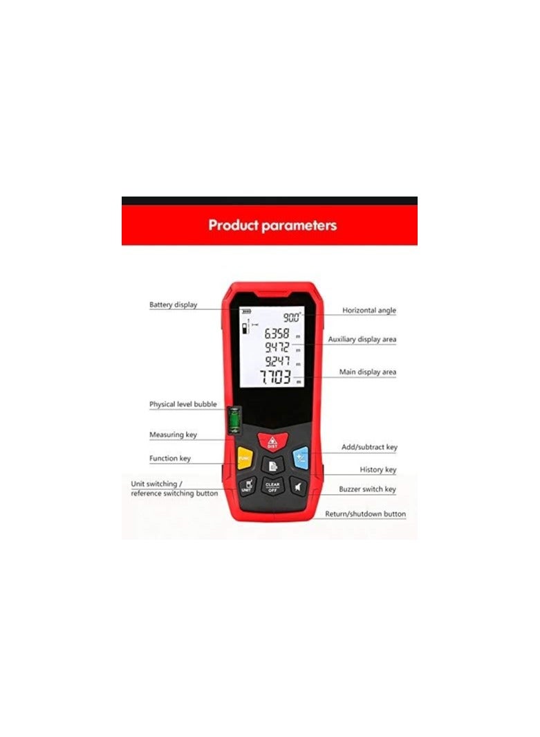 Handheld Laser Distance Meter – Compact Digital Range Finder – Up to 40 Meters - Image 2