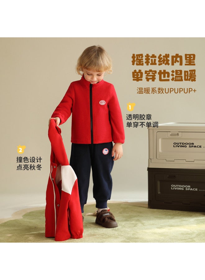 peppa Pig Spring Windproof Warm Hooded Jacket For Boys & Girls - Infant & Toddler Casual Outdoor Coat - Image 5