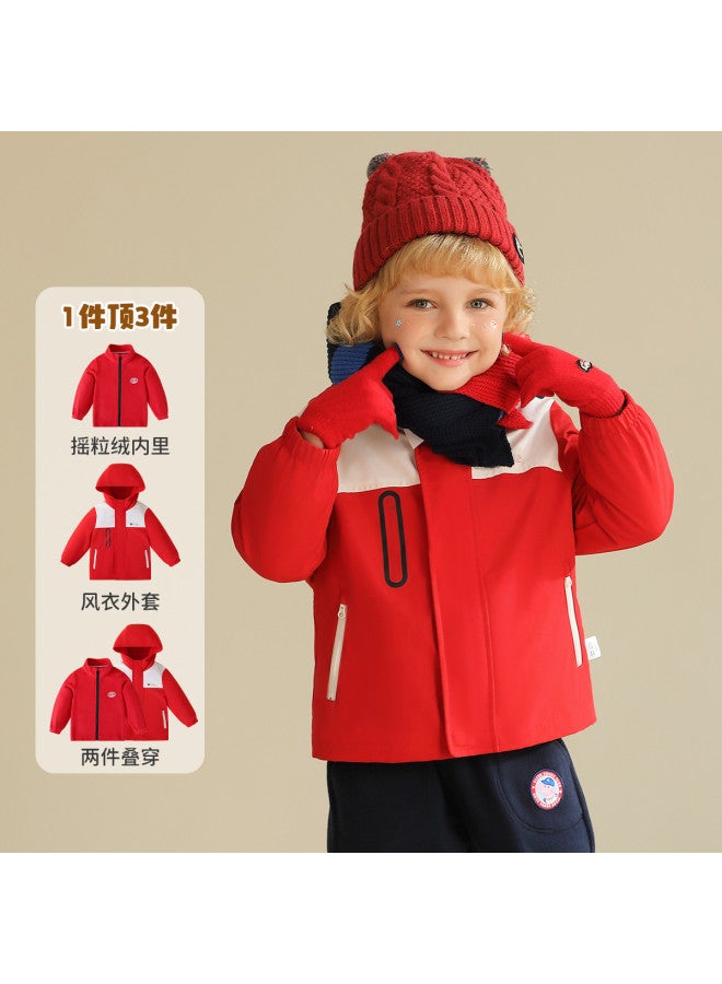 peppa Pig Spring Windproof Warm Hooded Jacket For Boys & Girls - Infant & Toddler Casual Outdoor Coat - Image 2