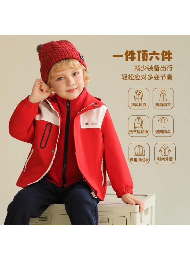 peppa Pig Spring Windproof Warm Hooded Jacket For Boys & Girls - Infant & Toddler Casual Outdoor Coat - Image 4