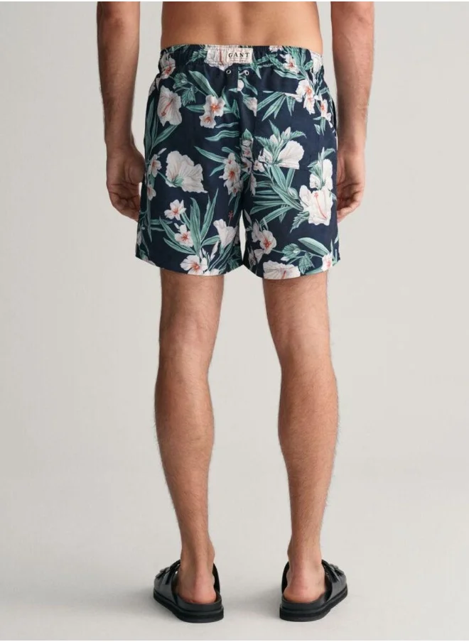 GANT Gant Oleander Print Swim Shorts