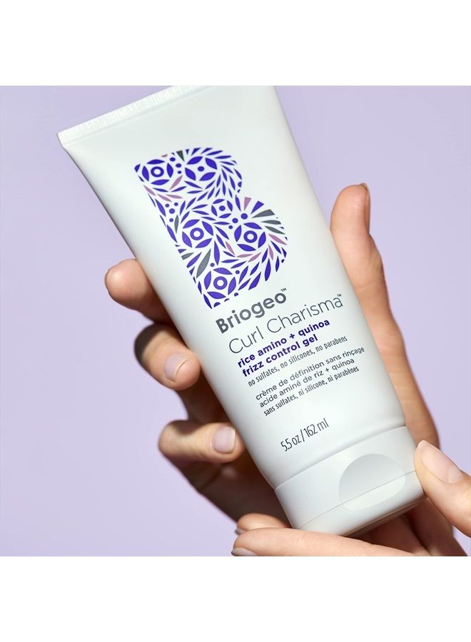 Briogeo Curl Charisma Rice Amino and Quinoa Frizz Control Gel, Curl Defining Styler for Wavy, Curly and Coily Hair Textures, Vegan, Phalate & Paraben-Free, 5.5 Ounce - Image 3