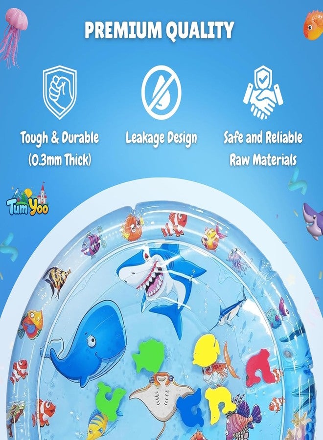 MRS.AJ Baby Water Mat for Newborns - Tummy Time Inflatable Water Play Mat for Babies - Fun Early Development Sensory Toy for Infants - Multicolor - Image 5