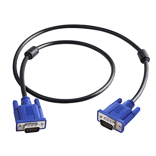 PASOW VGA to VGA Monitor Cable HD15 Male to Male for TV Computer Projector (3 Feet) - Image 1