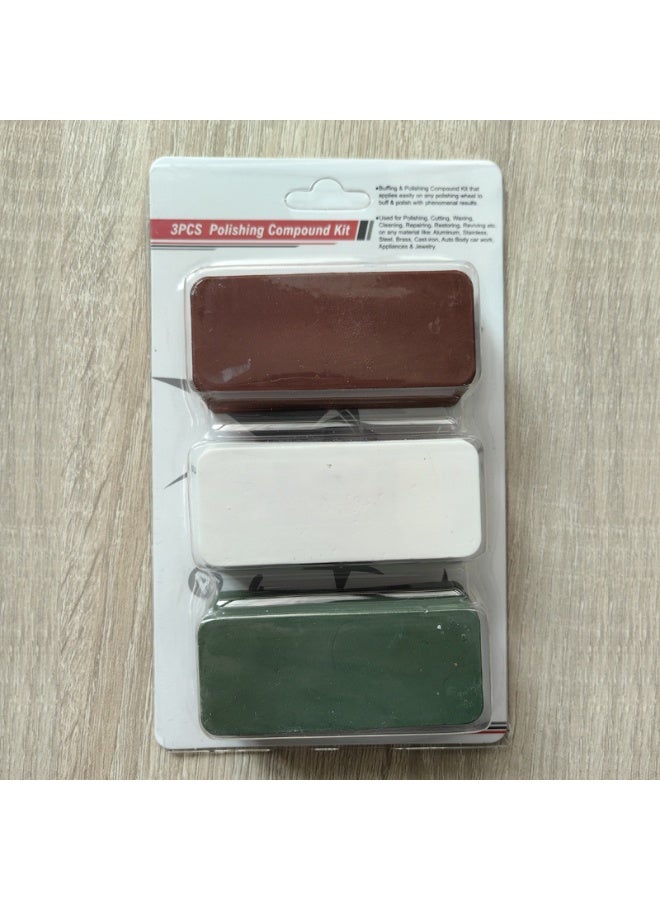 Stropping Compound, 7.4 Oz. Fine Green Buffing Polishing Compound, Leather Strop Compound, Honing Compound for Knife Polishing-3Pack - Image 1