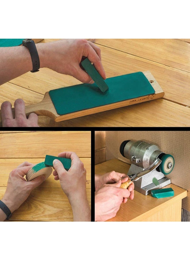 Stropping Compound, 7.4 Oz. Fine Green Buffing Polishing Compound, Leather Strop Compound, Honing Compound for Knife Polishing-3Pack - Image 4