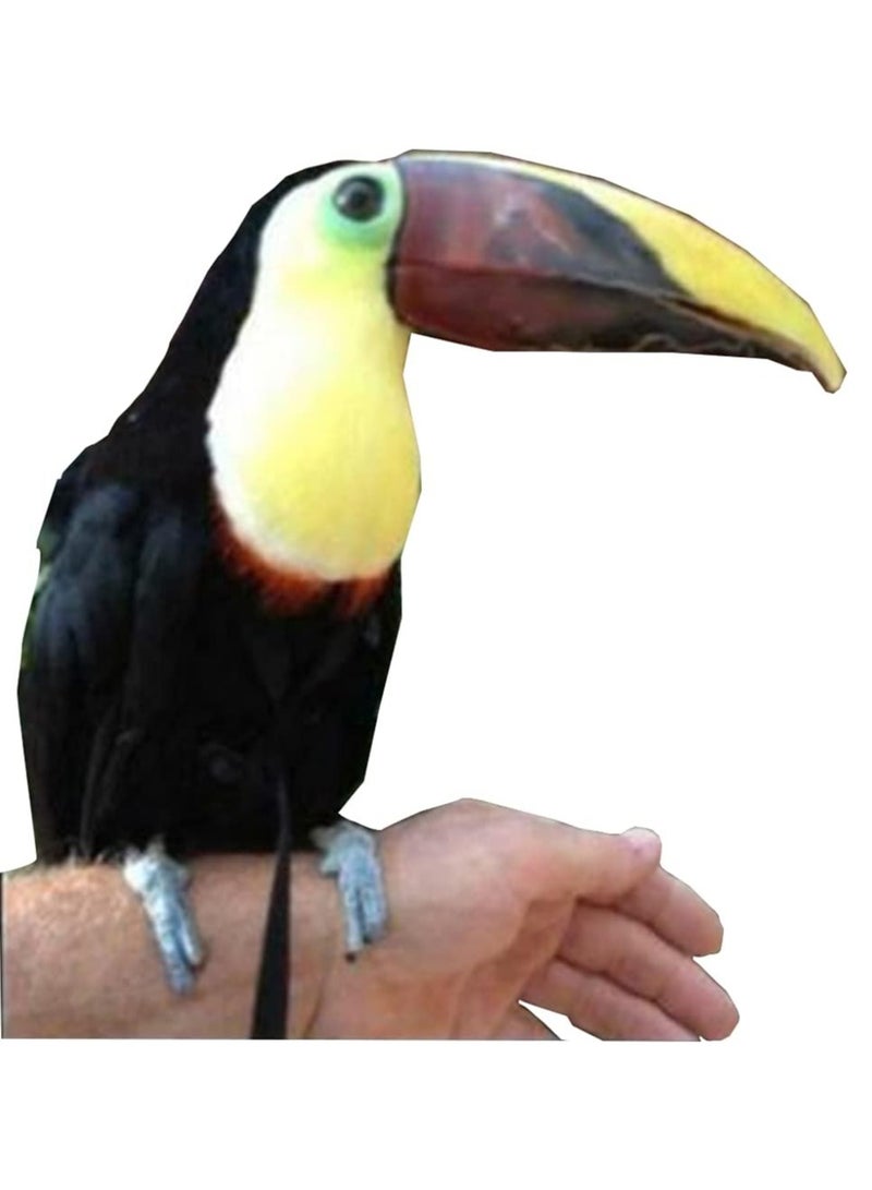 سيلكفكس تسخير الطيور القابلة للتعديل والقبض تسخير الببغاء لقبض تدريب الإمدادات الحيوانات الأليفة مضادة لدغة الحبل الطائر في الهواء الطلق لـ Conures Budgerigar Lovebird Cockatiel Mynah (S ، الأسود) - Image 3