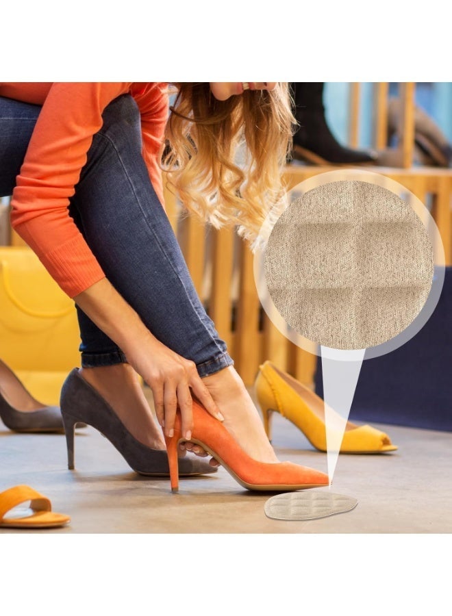 6 Pairs High Heel Comfort Pads, Non Slip Pads for Heels Thickened Heel Inserts for Women Self-Adhesive Foot Pads Reusable Metatarsal Pads Relief Foot Pain and Bunion Forefoot Support - Image 3
