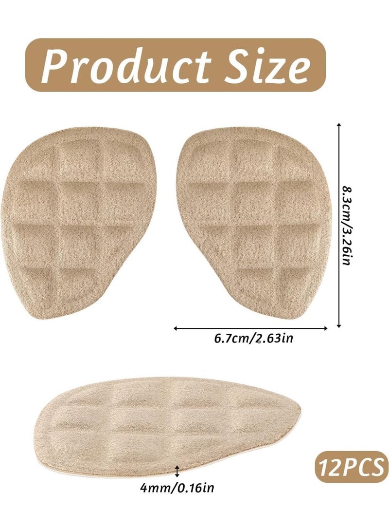 6 Pairs High Heel Comfort Pads, Non Slip Pads for Heels Thickened Heel Inserts for Women Self-Adhesive Foot Pads Reusable Metatarsal Pads Relief Foot Pain and Bunion Forefoot Support - Image 2