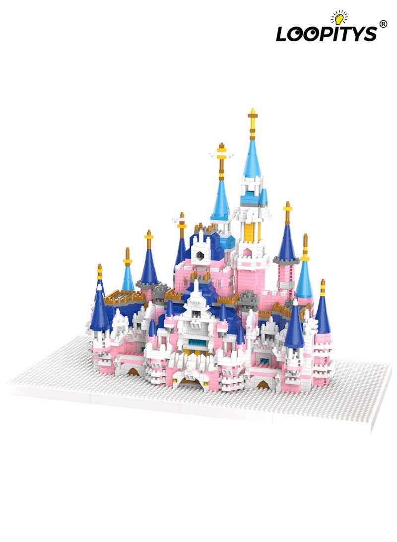 لوبيتيز 3008PCS كتل البناء الصغيرة，طوب اللعبة、كتل البناء للأطفال، كتل القلعة السحرية،بناء - قادرة على القلعة Playset ，مجموعة الهندسة المعمارية الحلم المثالية الإبداعية، هدايا عيد ميلاد القلعة للأطفال، كتل نموذج القلعة المجمعة - Image 1