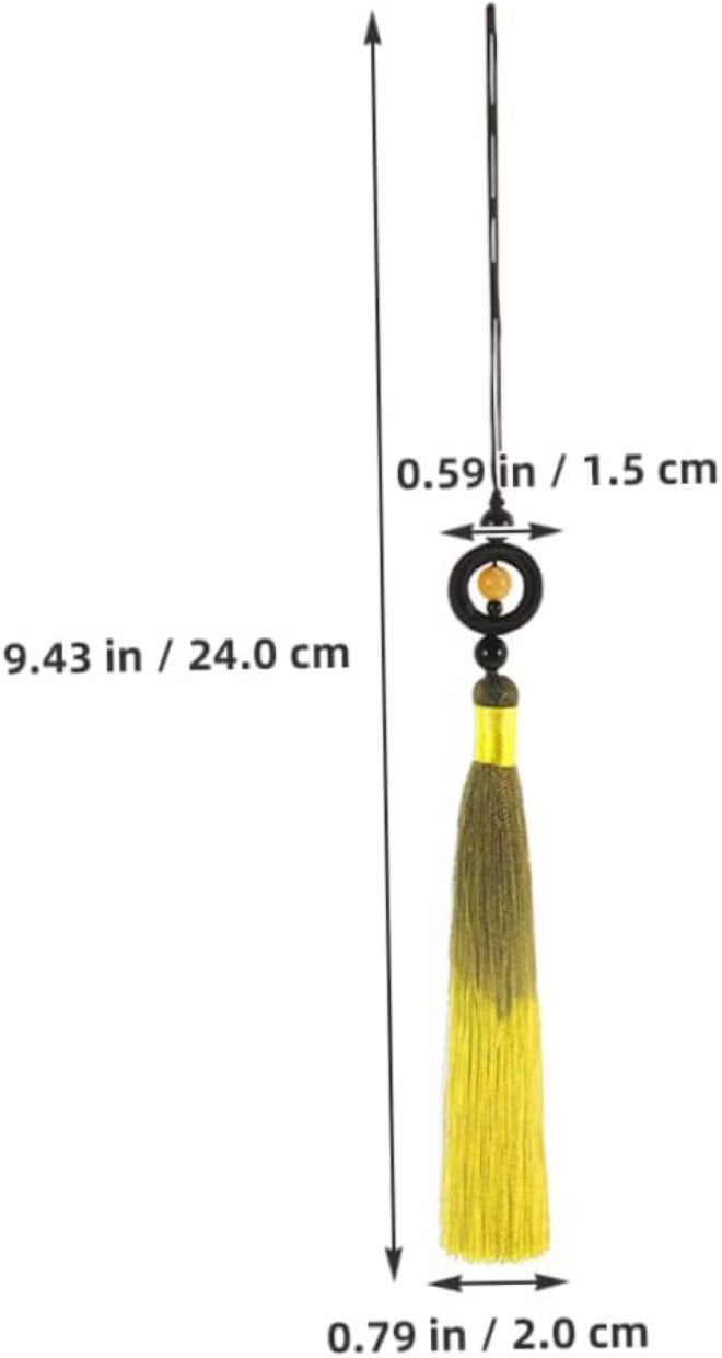 NUOBESTY 2pcs Tai Chi Tassel Handmade Craft Traditional Chinese Style Decoration for Martial Arts DIY Projects Durable with Gradient Color Artistic Enhancement for Swords Guqin - Image 2