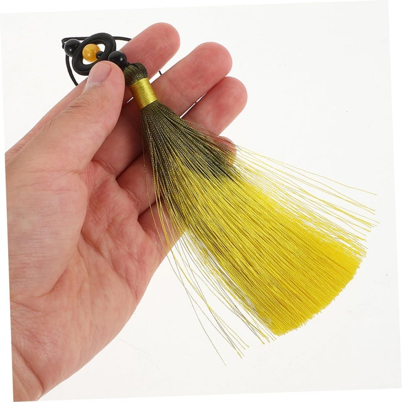 NUOBESTY 2pcs Tai Chi Tassel Handmade Craft Traditional Chinese Style Decoration for Martial Arts DIY Projects Durable with Gradient Color Artistic Enhancement for Swords Guqin - Image 4