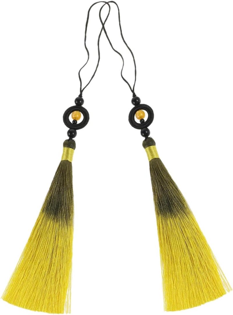 NUOBESTY 2pcs Tai Chi Tassel Handmade Craft Traditional Chinese Style Decoration for Martial Arts DIY Projects Durable with Gradient Color Artistic Enhancement for Swords Guqin - Image 1
