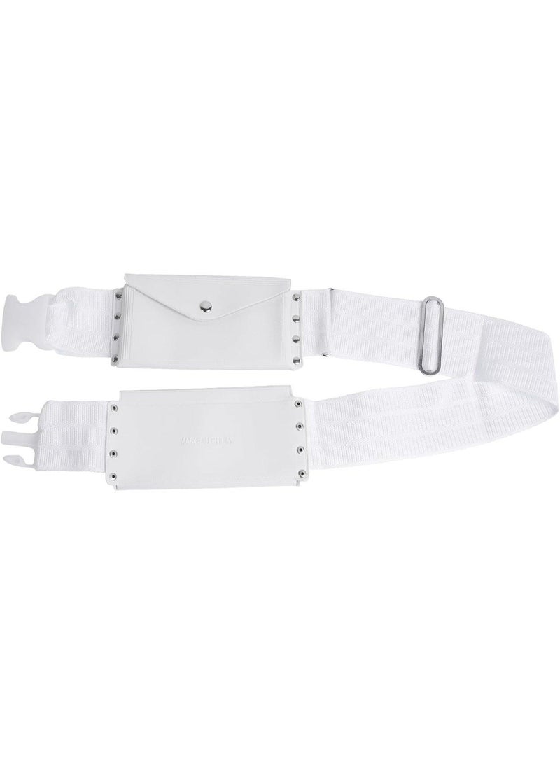 Premium Minimalist Ihram Belt for Men – Lightweight Adjustable Waistband with Clean Lines for Hajj Umrah Pilgrimage – Unstitched White Waterproof Design - Image 4