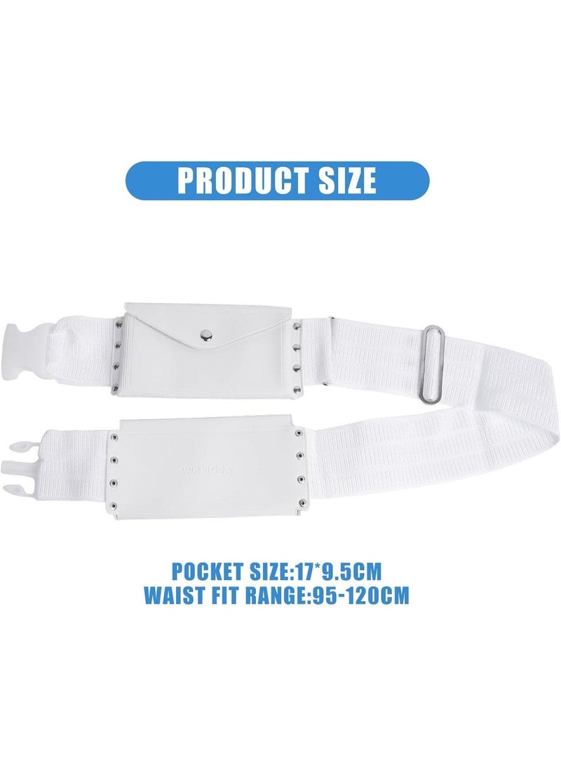 Premium Minimalist Ihram Belt for Men – Lightweight Adjustable Waistband with Clean Lines for Hajj Umrah Pilgrimage – Unstitched White Waterproof Design - Image 3