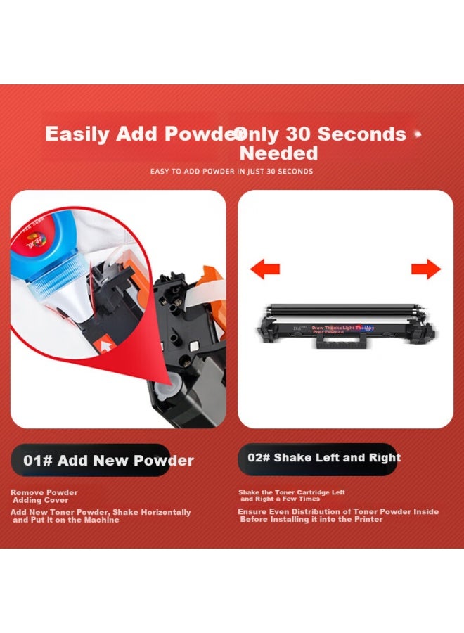 Huiwei Hp Laserjet Pro M104A/M104W Toner Cartridge, Compatible With Hp Laserjet Pro M104A/M104W Printers, High Capacity Toner Cartridge With Carbon Powder, 2-Pack - Image 2