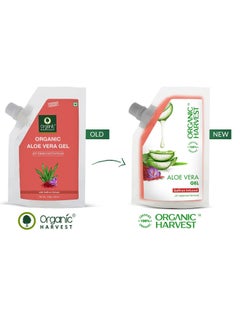 Organic Harvest Aloe Vera Gel with Saffron Extract Multi-purpose Aloe Vera Gel for Face and Hair For All Skin & Hair Types| 100% Certified Organic Sulphate & Paraben Free 100ml  - Image 3