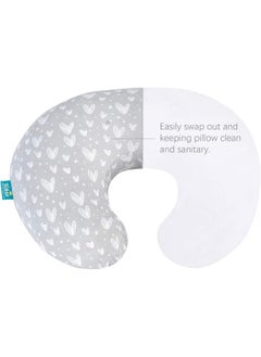 Biloban Biloban Nursing Pillow Cover 2 Pack Pink and Gray, Stretchy 100% Jersey Cotton Nursing Pillow Slipcovers for Moms Breastfeeding and Bottle Feeding Pillow, Large Zipper Ultra Soft Nursing Pillow Cover  - Image 4