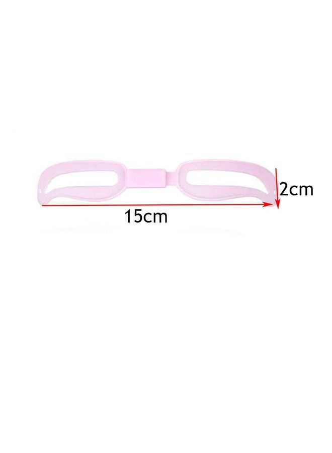4 Pcs Reusable Waterproof Eyebrows Shape Stencil Eyebrow Shaping Kit Eyebrow Template With and Strap - Image 2